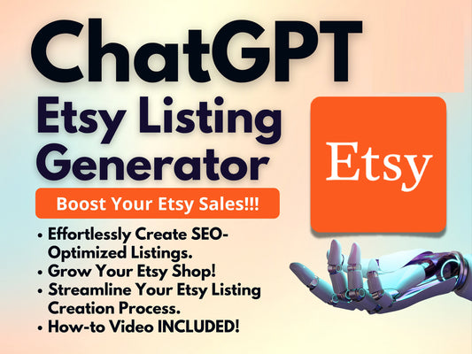 ChatGPT Etsy Listing Generator