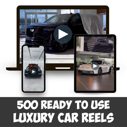 500 Luxury Car Video Reels